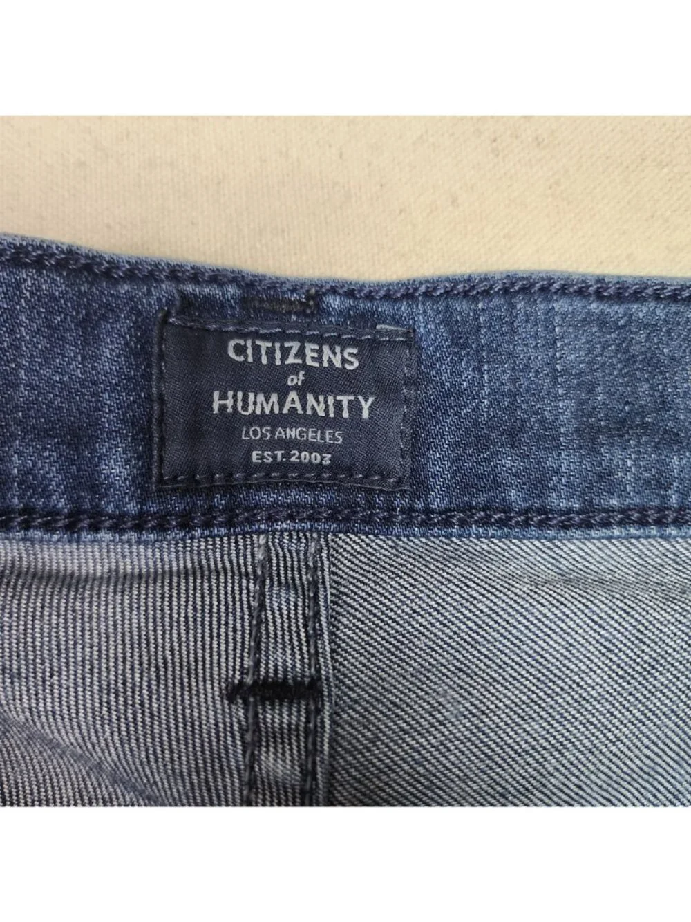 Citizens of Humanity Mens Adler Slim Straight Mid Rise Taper Blue Jeans Sz 30/31